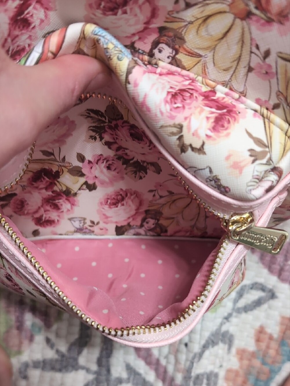 Disney Floral Mini Backpack and Wallet Set - Pink Rose Print - Picture 6 of 10